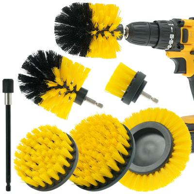 China Drill Attachment Brush Power Scrubber Electric Drill Cleaning Brush 7 Pcs Set for sale
