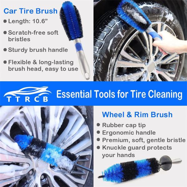 Quality Personalised Automotive Car Detailing Brush Kit AC Wheels Dashboard Cleaner for sale