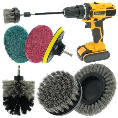 China 8pc Drill Brush Set Power Scrubber Bathroom Car Cleaning for car for sale