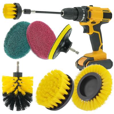 China Carpet Cleaning Drill Brush Attachment Scrub Pads Antiwear for sale