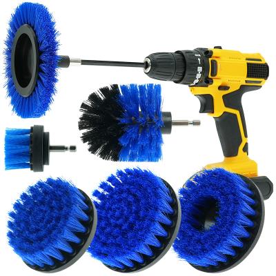 China Rotary Upholstery Drill Rotary Brush 7pcs With Extension Rod for sale