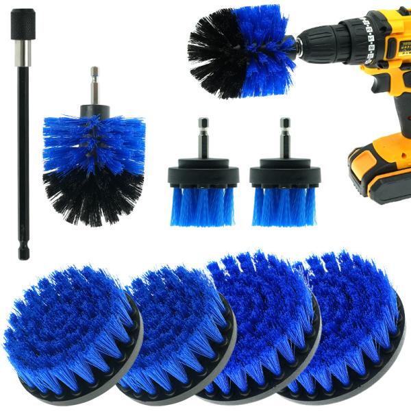 Quality Household Cleaning Drill Brush Attachment Kit 6inch Extension Rod for sale
