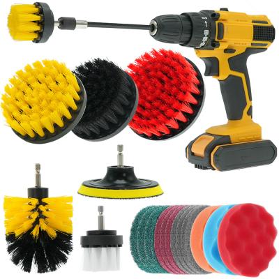 China ODM Electric Power Drill Brush Attachment Set For Bathroom Kitchen Surface 20PC for sale