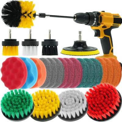 China 25 Pcs Drill Brush Power Cleaning For Bathroom Surfaces Tub Car for sale