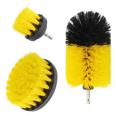 China 3 Pcs Electric Power Scrubber Drill Brush Set Power Scrubber Brush Drill Set For Cleaning for sale