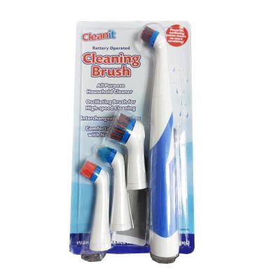 China Oscillating Electric Cleaning Brush Handheld Spin Scrubber For Kitchen Shoes for sale
