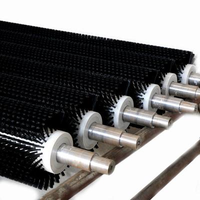 China Potato Peeling Roller Sweeper Brush Roller OEM For Conveyor Belt for sale
