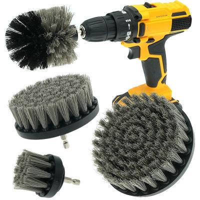 China Household Easy Cleaning 4 Pcs Brush Drill For Kitchen Bathroom Auto Cleaning for sale