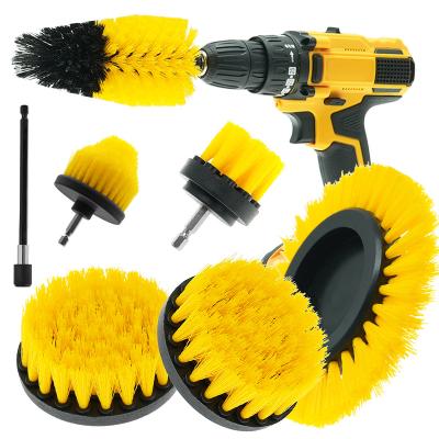 China Effective Cleaning Power Cordless Drill Scrubber Brush For Cleaning / Scrubbing Te koop