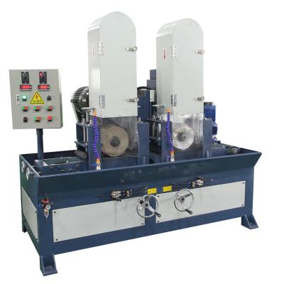 China Abrasive Belt Water Grinding Sand Machine 2 Grinding Head Wet Flat Surface for sale