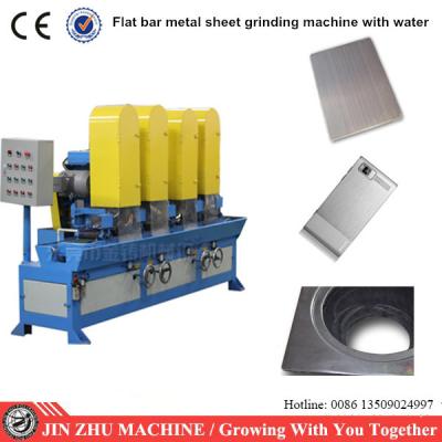 China Four Heads Wet Type Grinding Hairline Finishing Machine For Metal Sheet for sale