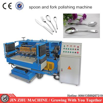 China automatic stainless steel cutlery polishing machine for spoons and forks for sale