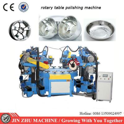 China Efficient Aluminum Polishing Machine , Rotary Table Grinding Machine For Cookware for sale