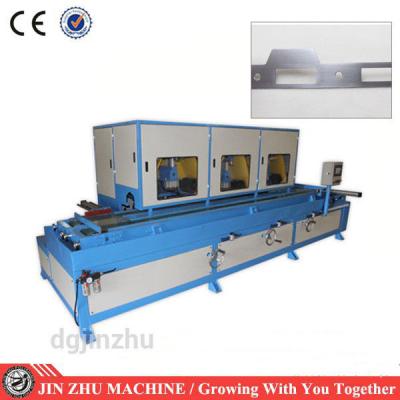 China Máquina de la amoladora del metal de la rayita No.4, máquina de pulir plana con 3 cabezas en venta