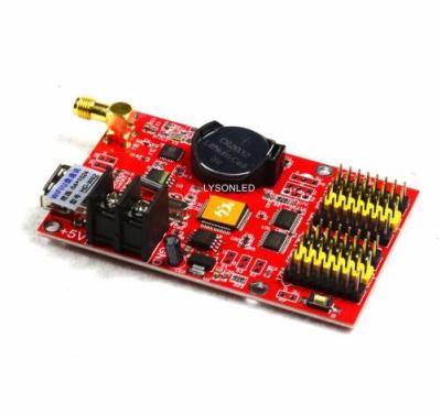 China HD-W62 APP & U-disk & Wifi P10 LED Message Display Controller Card, Single & Dual Color P4.75 P10 P16 LED Control for sale