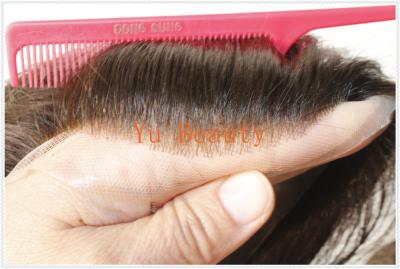 China women lace front hair piece,hair toupee,invisible bleaching knot front hair line for sale