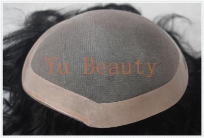 China Durable Fashion Factory Wholesale Cheap Mono Base Replacement Human Hair Men Toupee For Bald Stock 8