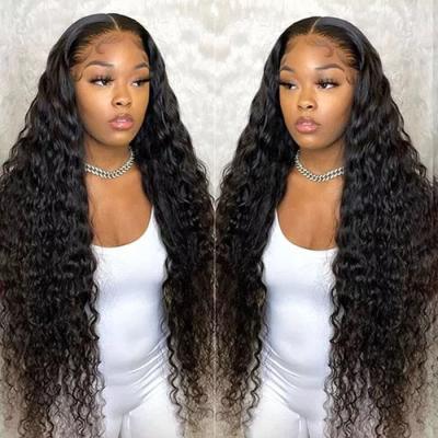 China Remy Glueless Full Lace wig 100% Curly Human Hair Wigs Pre Plucked Cuticle Aligned Brazilian Virgin Raw Frontal Lace Wig for sale