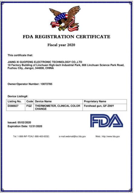 FDA - Henan Responsafe Medical Instrument Co., Ltd