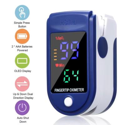 China 4 Color LED ABS Medical Finger Oxygen Sensor Finger Oxygen Device 40g for sale