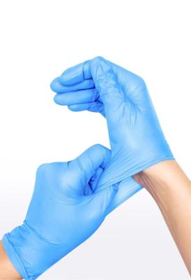 China SGS OEM ODM Safety Blue Disposable Protective Gloves  For Restaurant Back Disposable Gloves for sale