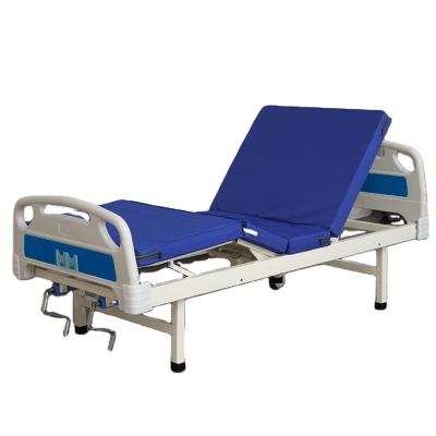 China Home Nursing Manual Medical Beds 2 Crank Manual Hospital Bed Elderly Patients H500mm for sale