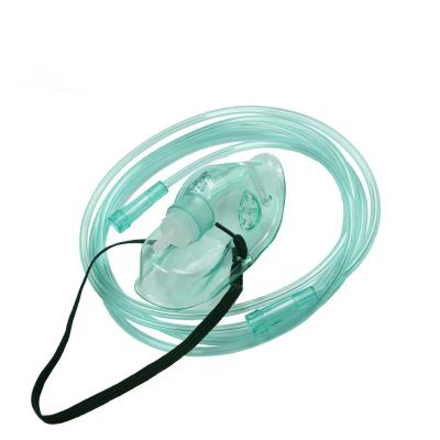 China Universal PVC Oxygen Concentrator Mask Adult Kids Disposable Tracheostomy Mask for sale
