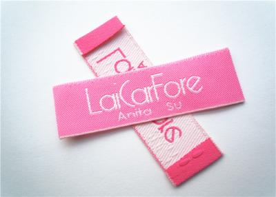 China Garments Woven Clothing Label Tags , Sewing Embroidered Clothing Labels for sale