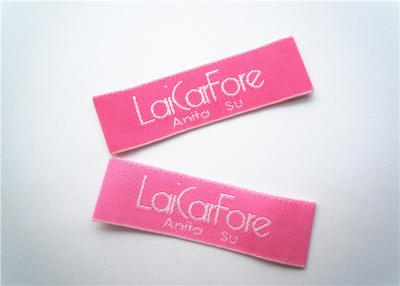 China No Slip Clothing Label Tags , Woven Garment Labels Personalized for sale