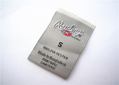 China Tela tecida etiquetas tecida costume Lables da etiqueta da roupa lavável  à venda