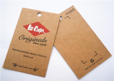 China Durable Clothing Label Tags Logo Printing Cardboard Hang Tags for sale