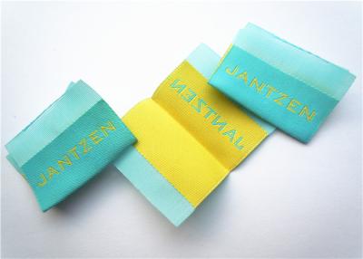 China Tela tejida etiquetas personalizada de la ropa del alto grado ambiental en venta