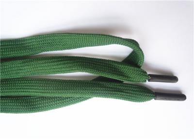 China Custom Print Nylon Polyester Flat Shoe Laces With Plastic Tip en venta