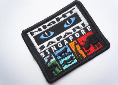 China Rubber  Embroidered Clothing Patch Uniform Sew On For Badges for sale