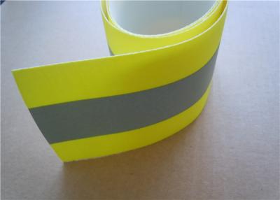 China Light Yellow Reflective Clothing Tape Sew On 1 cm Width for Garments for sale