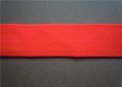 China Anchura de encargo del ajuste los 2Cm de la tela de la cinta del telar jacquar del poliéster rojo impresa en venta