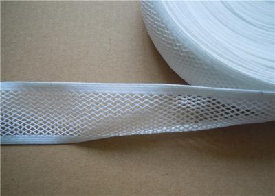 China De elastische Witte Nylon Singelband bindt Kleurrijke Wasbaar met Gridding vast Te koop