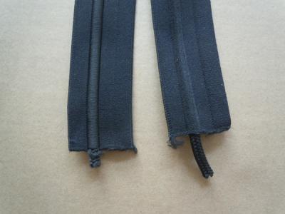 China Banda elástica tejida de encargo coloreada con el cordón del drenaje dentro para Sportwear en venta