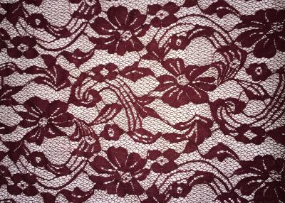 China Beauty Chemical Lace Fabric / Cupion Lace Fabric With Polyester / Cotton Material for sale