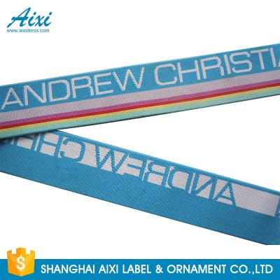 China Wide Nylon / Polyester / Cotton Underwear Elastic Band With Custom Logo for sale