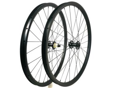 China 35MM*25MM 26ER Carbon MTB Wheels Hookless Toray 700 Matte / Glossy Finishing for sale