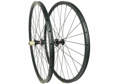 China Downhill Mountain Bike Wheels , XC Full Carbon Fiber 27.5 Tubeless Wheelset for sale