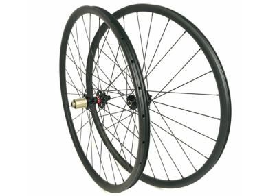 China 29ER Carbon MTB Wheels 27MM*23MM Clincher T700 / T800 With Triangle Design for sale