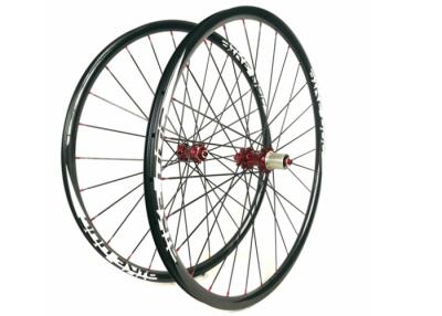 China 29ER Cross Country Lightweight Bicycle Wheels , Carbon Clincher Bike Wheels 24MM for sale