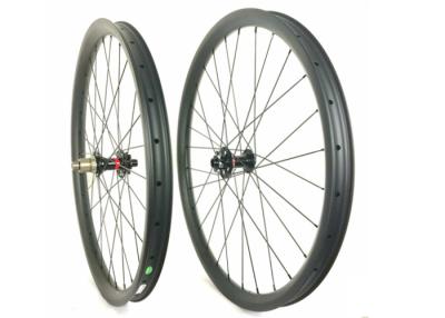 China Tubuless Carbon MTB Wheels 26ER 40MM*32MM T700 / T800  Safe For Downhill for sale