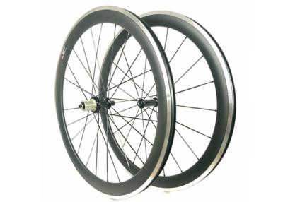 China Carbon Alloy Clincher Wheelset  , R36 Hub Carbon Wheels With Alloy Braking Surface for sale