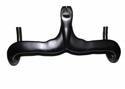 China Full Carbon Integrated Bar And Stem , Glossy Finishing Carbon Integrated Handlebars for sale