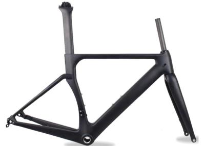 China EN Standard 700C Carbon Fiber Bicycle Frame 12MM Disc Brake Thru Axel for sale