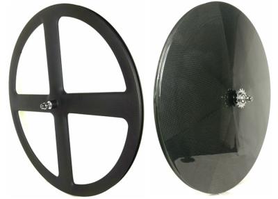 China 4 disco traseiro Wheelset do carbono 700c do raio tubular e revestimento brilhante/matte do rebitador à venda