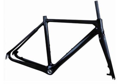 China Light Weight UD Finishing Carbon Cyclocross Bike Frames 700C Disc Brake T700 for sale
